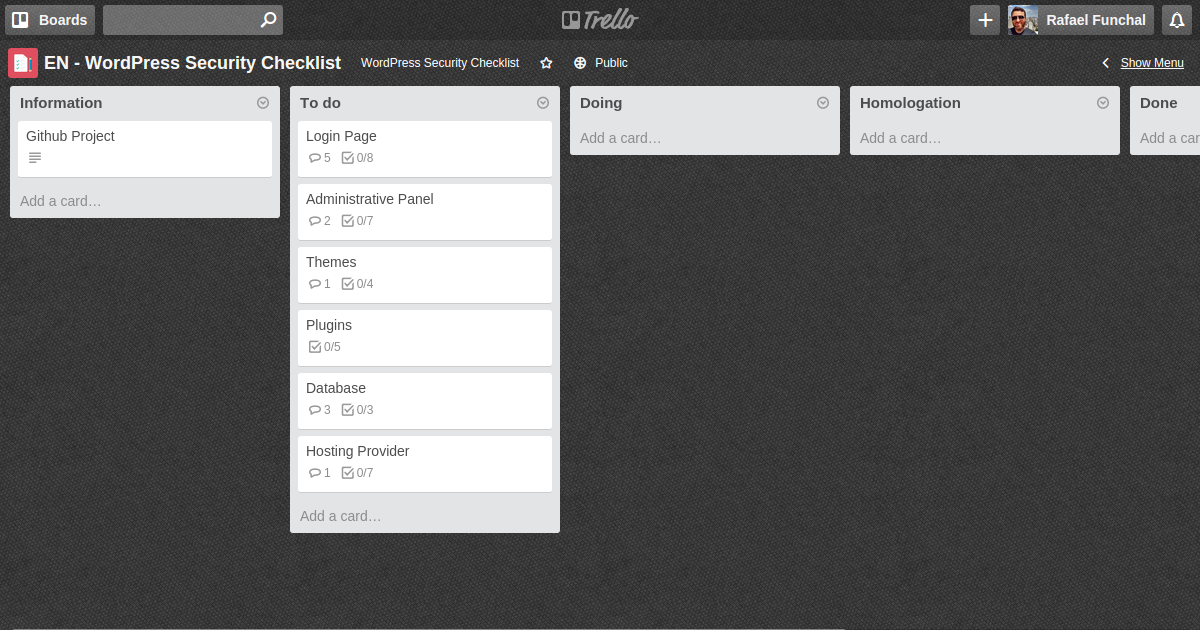 Trello board